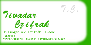 tivadar czifrak business card