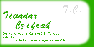 tivadar czifrak business card